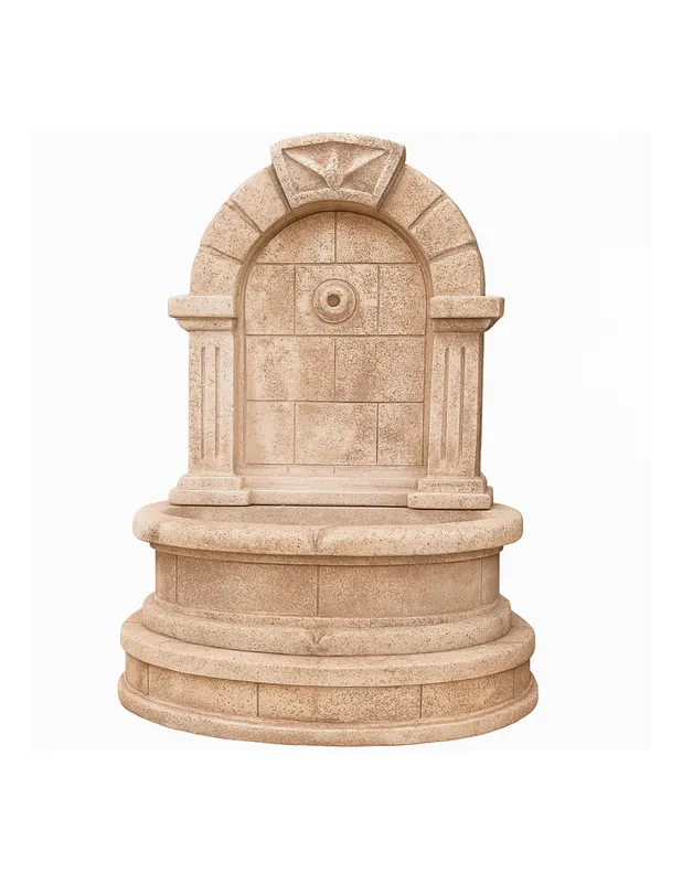 Koopje Fontana Spagnola Decorativa Modello Terra H120xL80xP45 Cemento Effetto Pietra