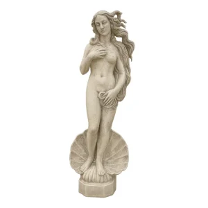 Op = Op Statua Cemento Grigio Effetto Pietra Naturale Venere Botticelli H120 Cm Giardini