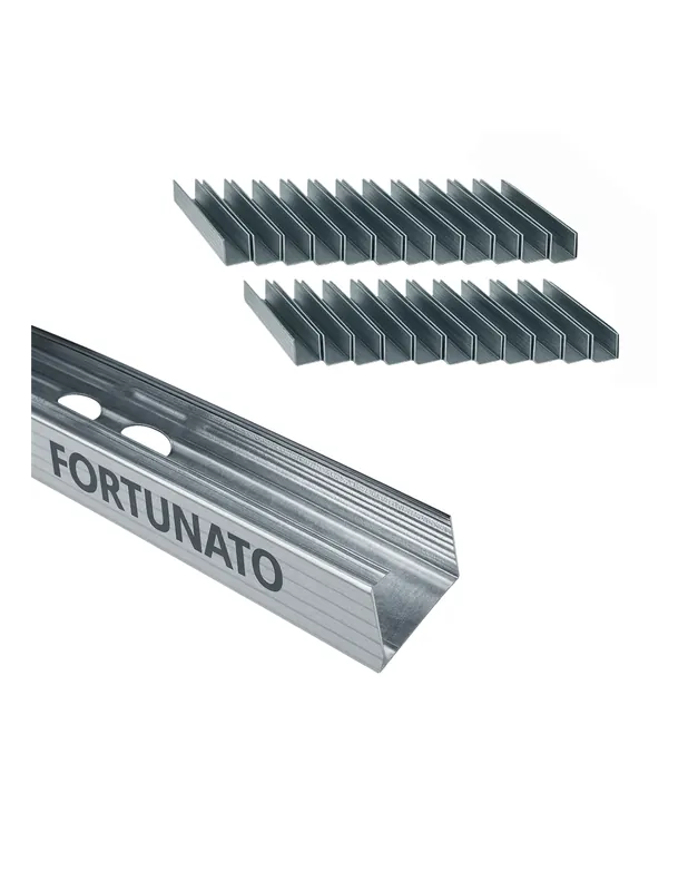Montante C Standard 2 m Profilo Preforato Sp 0,6 mm Fissaggio Cartongesso 24 Pz 1 pz., 15 x 48 x 15 mm Laatste Kans
