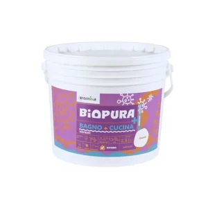 Betaalbaar Idropittura Traspirante Antimuffa Interni Bagno Cucina Linea BIOPURA Cromika 1 pz., 2.5 lt