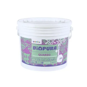 Actieprijs Pittura Quarzo Antialga Interni Esterni Finitura Opaca Linea BIOPURA Cromika 1 pz., 2.5 lt