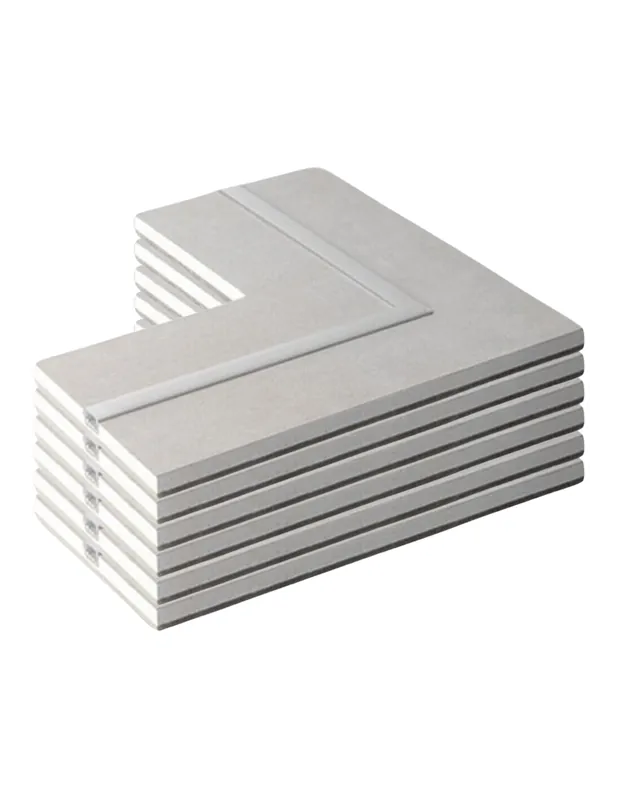 Semilavorato Cartongesso Fibra Alluminio Luce Led Angolo 14,5x29x29 cm 6 Pezzi Premium