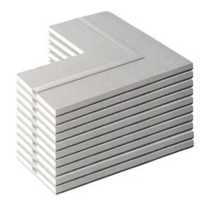 Semilavorato Cartongesso Fibra Alluminio Luce Led Angolo 14,5x29x29 cm 10 Pezzi Meest Verkocht