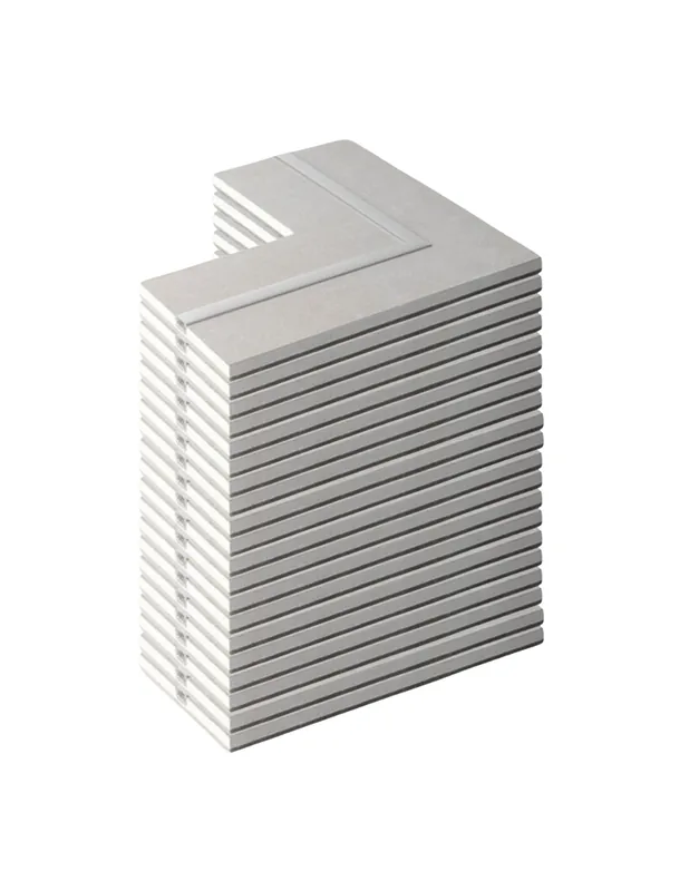 Semilavorato Cartongesso Fibra Alluminio Luce Led Angolo 14,5x29x29 cm 20 Pezzi Bestseller