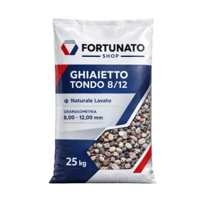 Ghiaino Fiume Dimensione 8/12 mm Inerte Naturale Lavato Vagliato Sacco 25 kg Korting