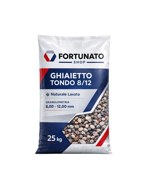 Ghiaino Fiume Dimensione 8/12 mm Inerte Naturale Lavato Vagliato Sacco 25 kg Korting