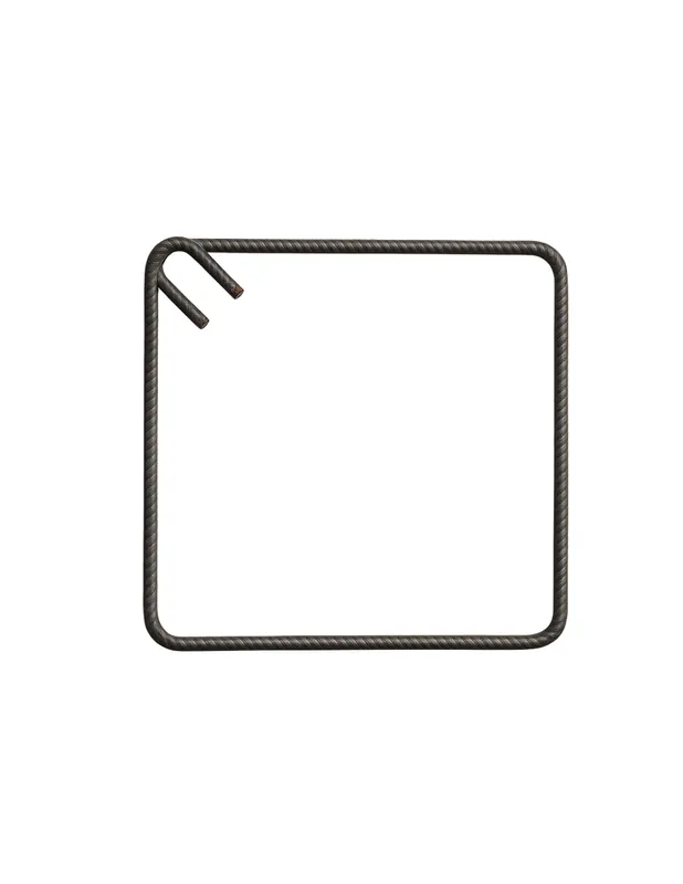 Staffa Chiusa Antisismica Armatura Ferro 35 x 35 cm Strutture Cemento 1 Pezzo Betrouwbaar