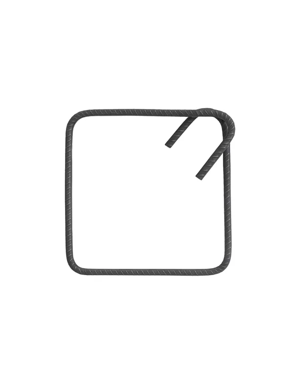 Koopje Staffa Chiusa Antisismica Armatura Ferro 20 x 20 cm Strutture Cemento 1 Pezzo