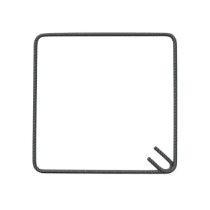 Staffa Chiusa Antisismica Armatura Ferro 40 x 40 cm Strutture Cemento 1 Pezzo Populair