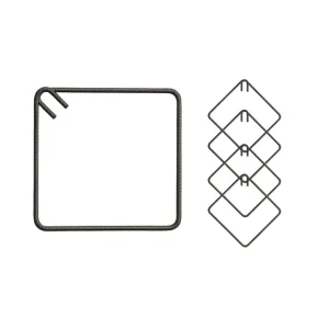 Staffe Antisismiche Armatura Ferro 35x35 cm Strutture Cemento Formati Multipli 1 pz., 5 Beperkt Aanbod