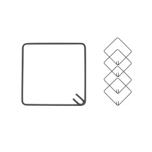 Beste Prijs Staffe Antisismiche Armatura Ferro 40x40 cm Strutture Cemento Formati Multipli 1 pz., 5