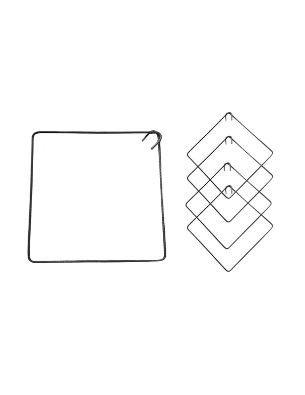 Staffe Antisismiche Armatura Ferro 50x50 cm Strutture Cemento Formati Multipli 1 pz., 5 Favoriet