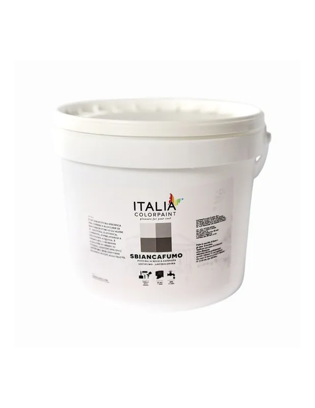 Merkproduct Sbiancafumo Idropittura Murale Acrilica Bianca Coprente Antimacchia Antialone 1 pz., 1 lt