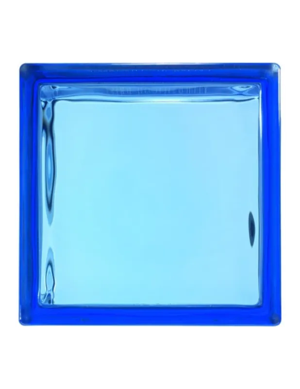 Vetromattone Effetto Ondulato Blu Diffusione Luminosa Naturale 190x190x80 mm Bestel Nu