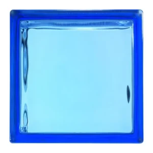Vetromattone Effetto Ondulato Blu Diffusione Luminosa Naturale 190x190x80 mm Betrouwbaar
