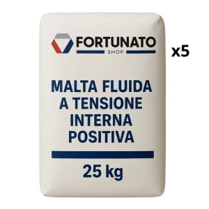 Betaalbaar Malta Fluida Premiscelata Espansiva Ancoraggi Ripristino 5 Confezioni 25 Kg