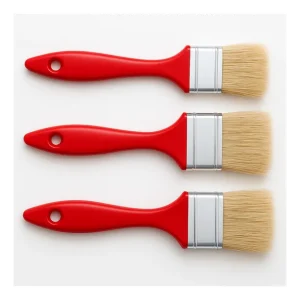 Kit Pennellessa 30mm 40mm 50mm Tripla Setola Bionda Manico Plastica Lage Prijs
