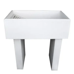 Pilozza Lavatoio Ostuni Bianco 84 x 50 x H.28 cm Con Piedi 10 x 40 x H 60 cm Meest Verkocht
