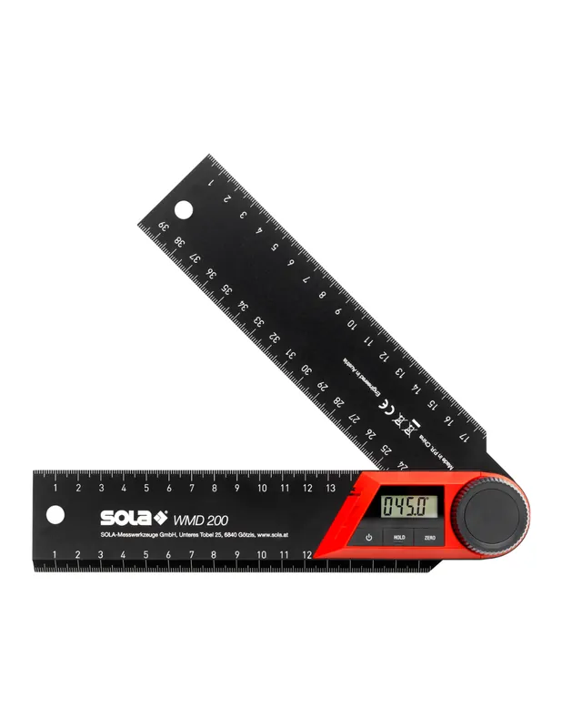 Goniometro Digitale WMD 200 Alta Precisione ±0.30° Display LCD Scala mm cm Fabrieksprijs