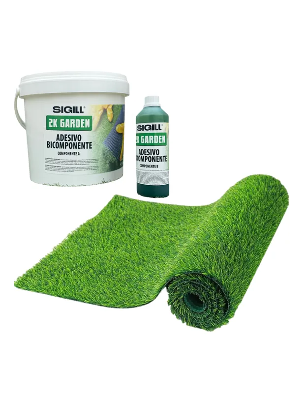 Rotolo Prato 1 mt x 10 mt Fili 45 mm Adesivo Fissaggio Incluso Seizoensaanbieding