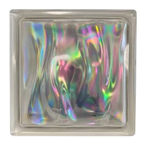 Vetromattone Effetto Ondulato Perlato 190 x 190 x 80 mm Confezione 6 Pezzi Beste Prijs