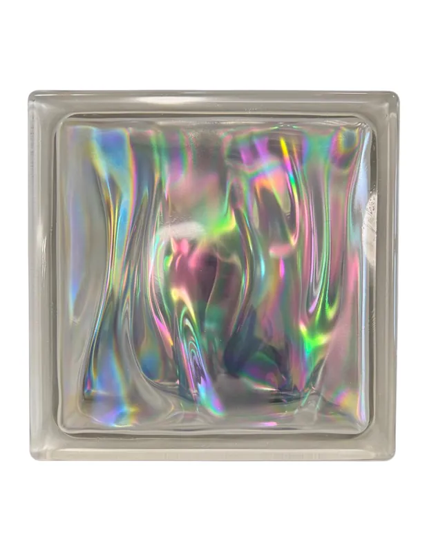 Vetromattone Effetto Ondulato Perlato 190 x 190 x 80 mm Confezione 6 Pezzi Beste Prijs