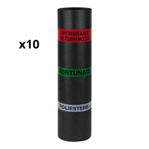Exclusieve Aanbieding Guaina Bituminosa Poliestere 4 mm Impermeabilizzante CASASCIUTTA 10 Rotoli 1x10 m
