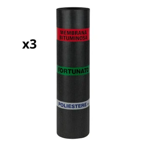 Beste Prijs Guaina Bituminosa Poliestere 4 mm Impermeabilizzante CASASCIUTTA 3 Rotoli 1x10 m