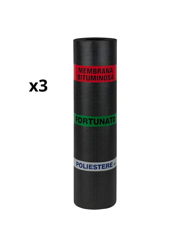 Beste Prijs Guaina Bituminosa Poliestere 4 mm Impermeabilizzante CASASCIUTTA 3 Rotoli 1x10 m