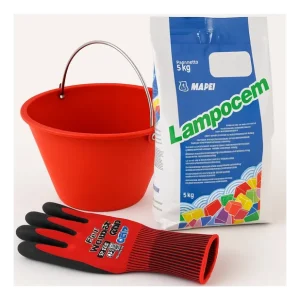 Kit Ancoraggi Rapidi Riparazioni Cemento Rapido 5 Kg Guanti XL Secchio D 36 cm Lage Kosten