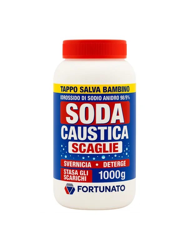 Soda Caustica Scaglie Per Pulizie E Svernicianti Formato 1 Kg Premium
