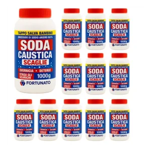 Soda Caustica Scaglie Incrostazioni e Vernici Cucina Garage Bagno 1 Kg Pezzi 12 Goedkoop