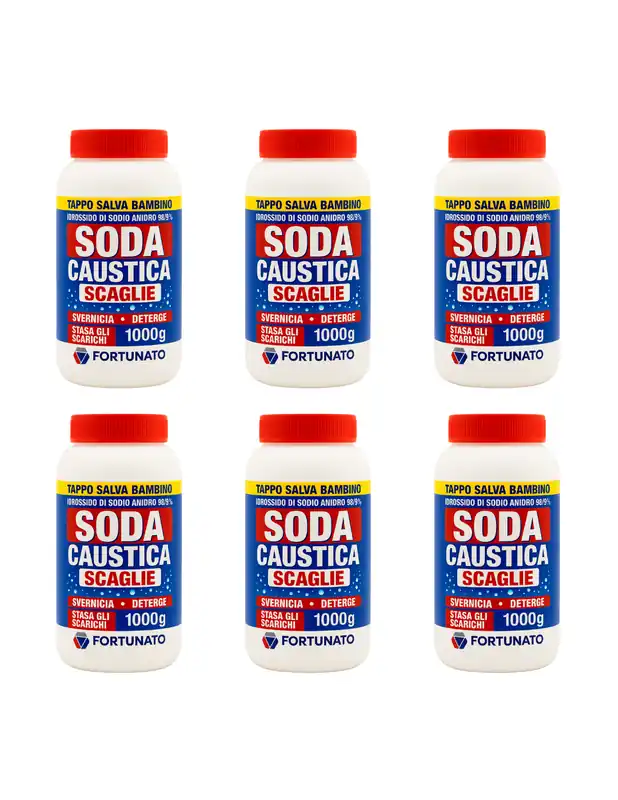 Sgrassatore Disincrostante Disgorgante Soda Caustica 1 Kg Pezzi 6 Hete Deal