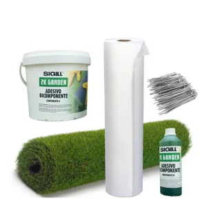 Tijdelijk Beschikbaar Prato 2 mt x 10 mt Fili 25 mm Tessuto Non Tessuto Adesivo 40 Picchetti