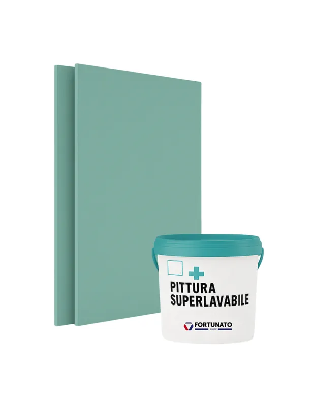 Fabrieksprijs Set 1 Idrolastra Cartongesso H2 BA13 1200x2000 Pittura Superlavabile 2,5 L