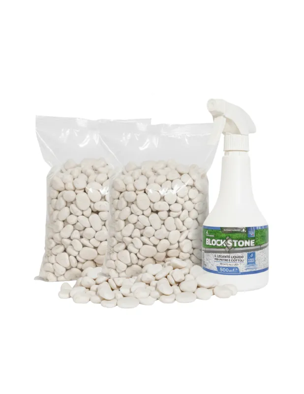 Gratis Retour Kit Stabilizzazione Ciottoli 2 Sacchi da 5 Kg Con Legante Formato 0,5 L 1 pz., 15/25