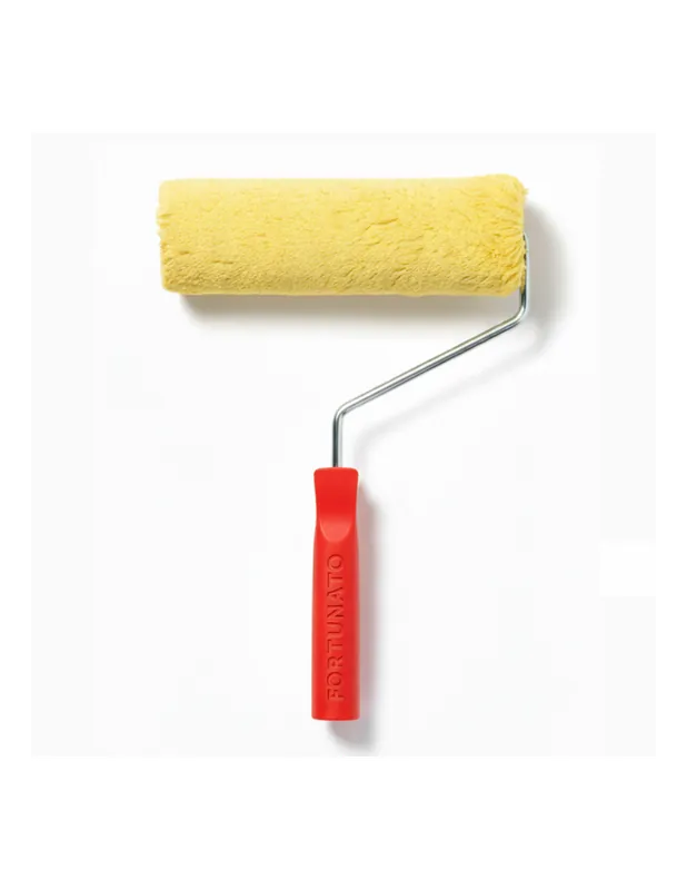 Gereduceerde Prijs Rullo Giallo In Lana 25 Cm Con Manico Ergonomico
