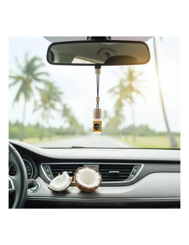 Deodorante Auto Cocco Naturale Senza Alcol Per Freschezza Duratura Populair
