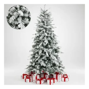 Veilige Betaling BiancoPino Albero Di Natale Innevato Effetto Realistico Elegante Real touch 1 pz., H 180