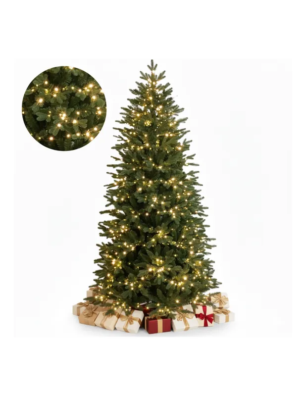 Betaalbaar PinoBrillo Albero Di Natale con 950 Luci Led Incorporate Effetto Real Touch 210 cm