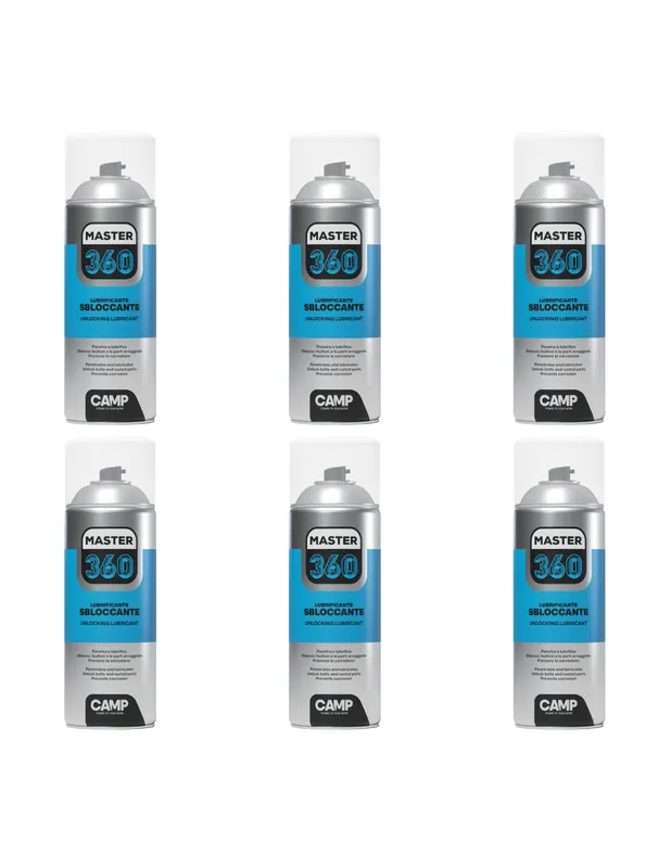 Koop Vandaag Master 360 Spray Lubrificante Sbloccante Da 400ml 6 Pezzi