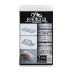 Gecertificeerd Kit 3 Tamponi Per Finish Professionale Preparazione Finitura Superfici 1 pz., BASSA Abrasivita (Bianco)