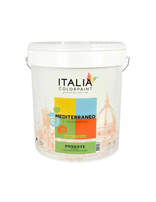 Snelle Levering Idropittura Acrilsilossanica Mediterraneo Ponente Per Interni Ed Esterni 4 lt, 1 pz.