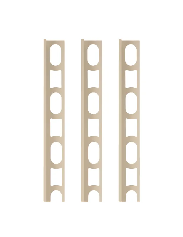 Alleen Vandaag Profili In Alluminio Verniciato Colore Beige 132 a L per Finitura Parete Proangle 1 pz., 3 PZ