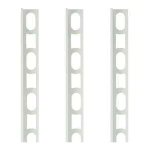 Profili In Alluminio Verniciato Colore Bianco Luna 103 a L per Finitura Parete Proangle 1 pz., 3 PZ Dagaanbieding