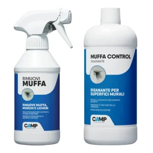 KIT Ciclo Muffa Rimuovi Muffa 300 ml + Muffa Control Risanante 1 lt Populair