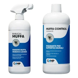 Direct Verzonden KIT Ciclo Muffa Rimuovi Muffa 750ml + Muffa Control Risanante 1 lt