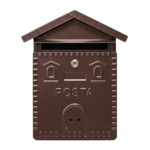 Cassetta Postale Rustica Rame In Ferro Battuto 280x90xH.350 mm Must-Have