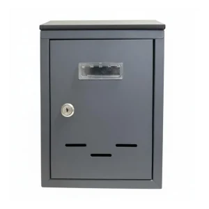 Cassetta Postale 2500 Grigia In Acciaio Verniciato 200x60xH.300 mm Bestel Nu
