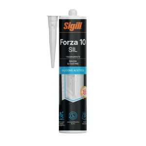 Forza 10 Sil Sigillante Siliconico Resistente Alle Muffe 280 ml 1 pz., Bianco Must-Have